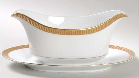 Corsican Gravy Boat with Attached Underplate