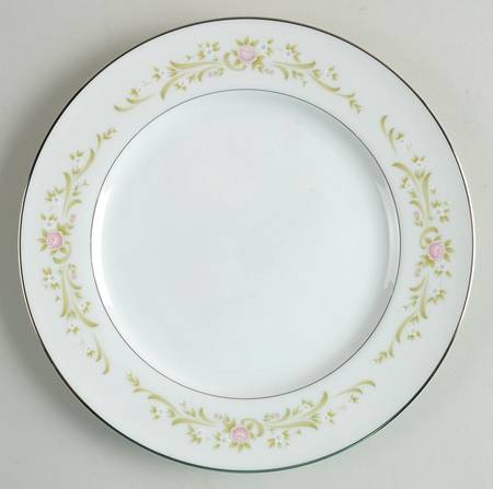 Cotillion Pink Green Floral Salad Plate
