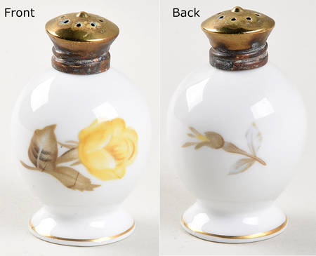 Cotillion Yellow Rose (Coupe) Pepper Shaker & Lid