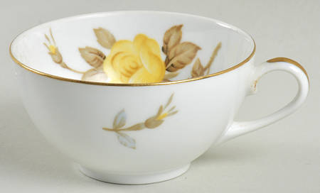 Cotillion Yellow Rose (Coupe) Flat Cup