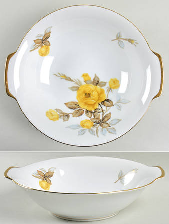 Cotillion Yellow Rose (Coupe) 9" Round Vegetable Bowl