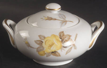 Cotillion Yellow Rose (Coupe) Sugar Bowl & Lid