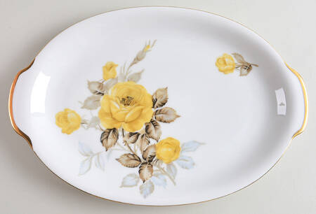 Cotillion Yellow Rose (Coupe) 12" Oval Serving Platter