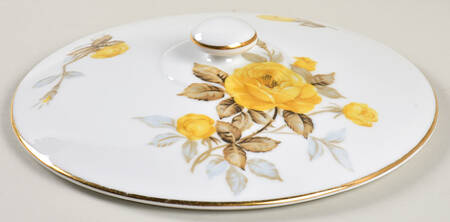 Cotillion Yellow Rose (Coupe) Lid for Round Vegetable