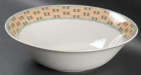 Country Wicker 9" Round Vegetable Bowl