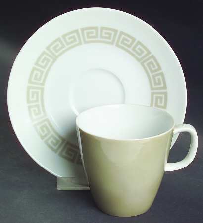 Crete Flat Cup & Saucer Set