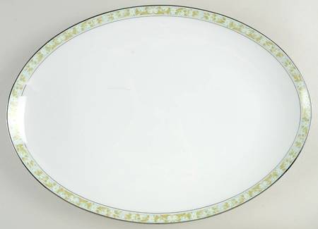 Daisy Chain 16" Oval Serving Platter