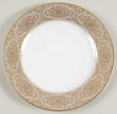 Damask (Gold Trim) Bread & Butter Plate