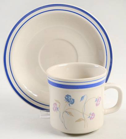 Dancing Flat Cup & Saucer Set