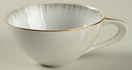 Dawn (Gold Trim) Flat Cup