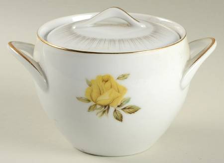 Dawn (Gold Trim) Sugar Bowl & Lid