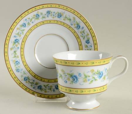 Deauville Footed Cup & Saucer Set