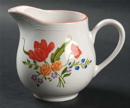 Dijon (Inner Blue Floral Ring) Creamer