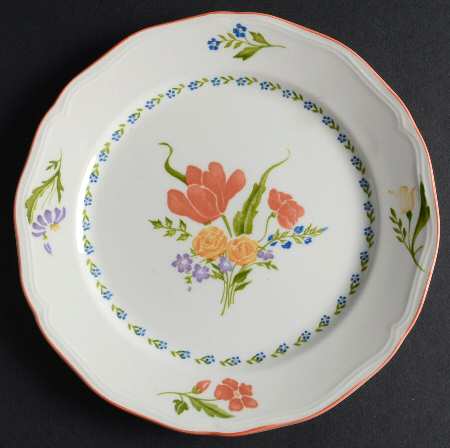 Dijon (Inner Blue Floral Ring) Salad Plate