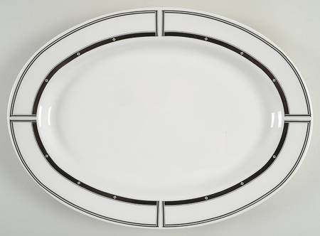 Domino 14" Oval Serving Platter
