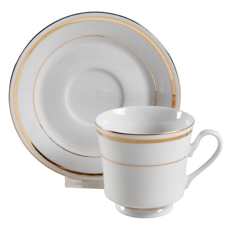 D'Or Footed Cup & Saucer Set