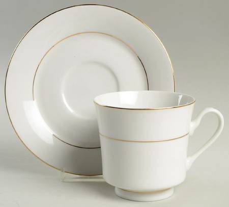 D'Or Footed Cup & Saucer Set by Sango