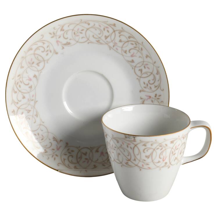 Dorchester Flat Cup & Saucer Set