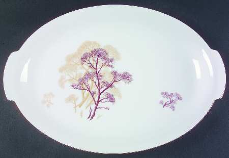 Dormant Tree 15" Oval Serving Platter