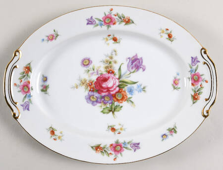 Dresdenia(Japan) 12" Oval Serving Platter