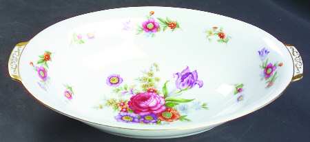 Dresdenia(Japan) 10" Oval Vegetable Bowl