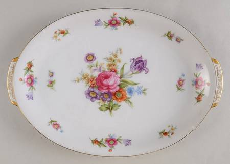 Dresdenia(Japan) 12" Oval Serving Platter