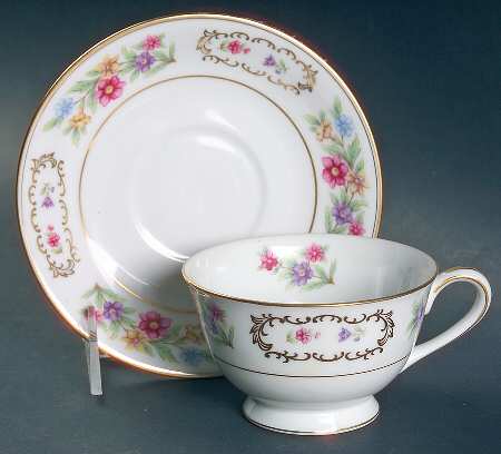 Dresden Footed Cup & Saucer Set