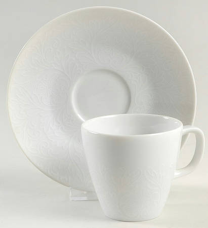 Elegance Flat Cup & Saucer Set