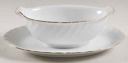 Elizabeth Gravy Boat with Attached Underplate