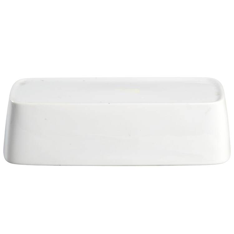 Elite White (Coupe) Lid for 1/4 Lb Butter