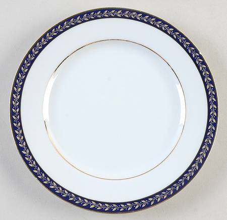 Empress (Cobalt with Gold Design) Salad Plate