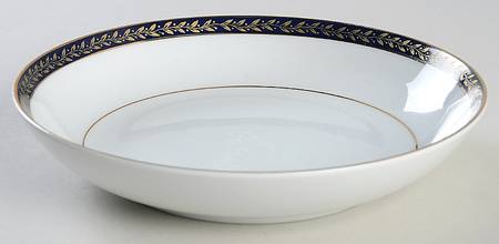 Empress (Cobalt with Gold Design) Coupe Soup Bowl