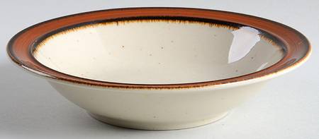 Espresso Rim Cereal Bowl