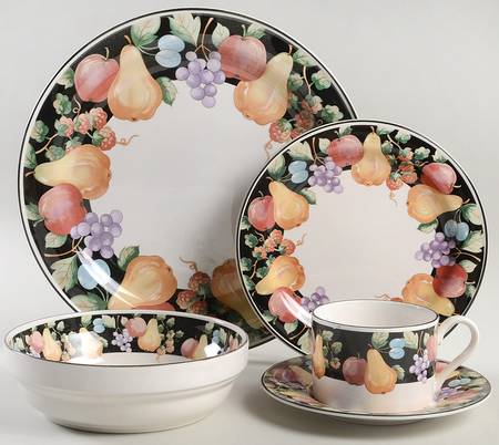Fanciful Fruit 5 Piece Place Setting