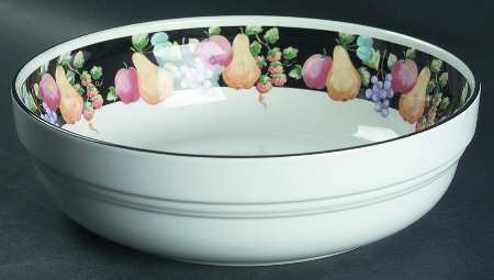 Fanciful Fruit 9" Round Vegetable Bowl