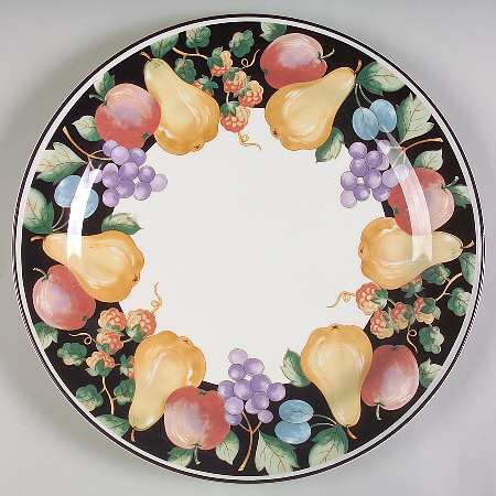 Fanciful Fruit 12" Chop Plate (Round Platter)