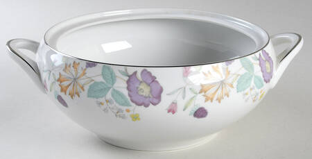 Fantasia (Platinum Trim) Round Vegetable No Lid