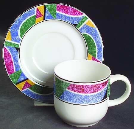 Flair (Made in Indonesia) Flat Cup & Saucer Set