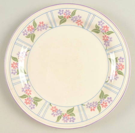 Flower Border Salad Plate