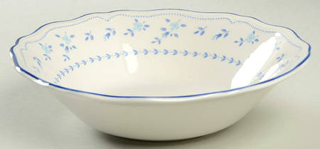Fleur Blue Coupe Cereal Bowl