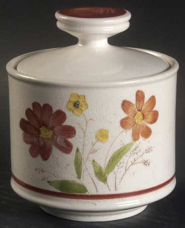 Forest Flower Sugar Bowl & Lid