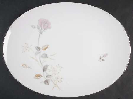Francine 14" Oval Serving Platter by Sango