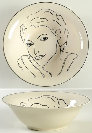 Francesca 9" Round Vegetable Bowl