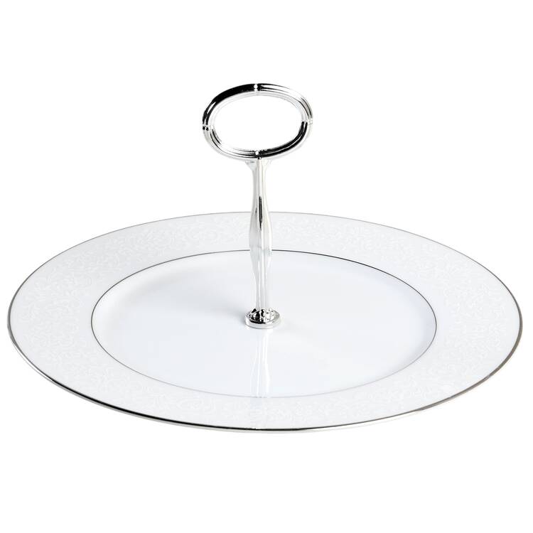 Fresco Round Serving Plate with Center Handle (Dp) Hc
