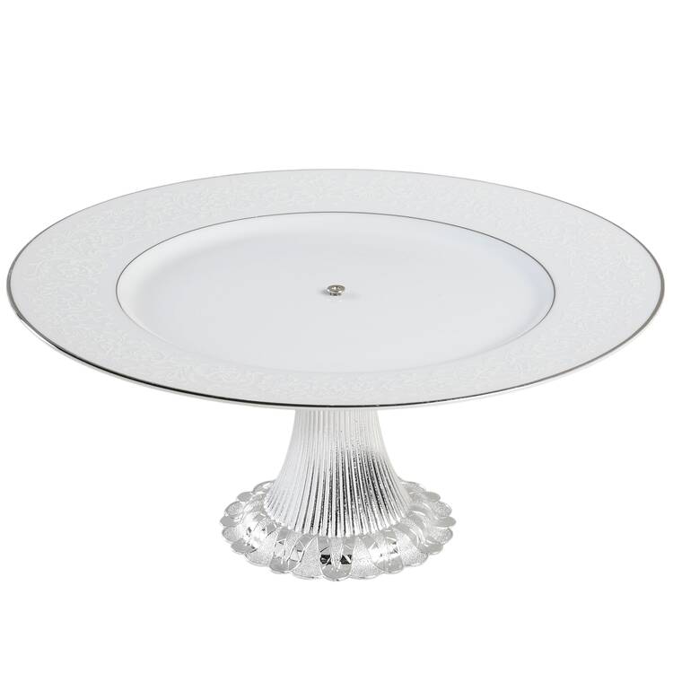 Fresco Cake Stand with 4"-5" Metal Pedestal  Hc