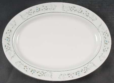Garden Flower 12" Oval Serving Platter