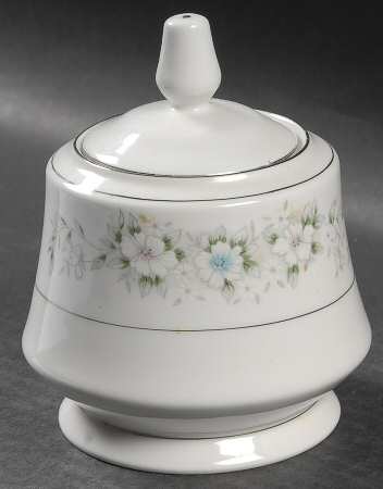 Garden Flower Sugar Bowl & Lid