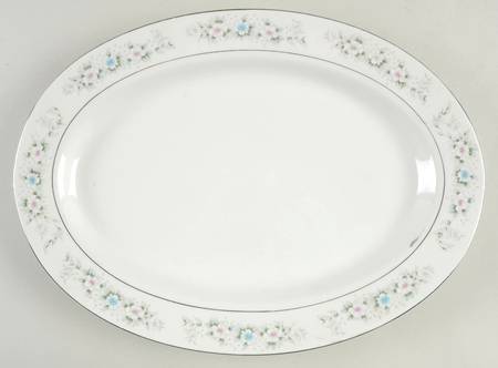 Garden Flower 14" Oval Serving Platter