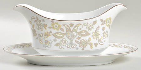 Garden Song Gravy Boat with Attached Underplate