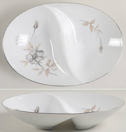 Gloria 11" Oval Divided Vegetable Bowl